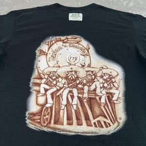 Carlos 'n Charlie's Cancun Shirt Mens Large Black Graphic Tee Mexico Souvenir